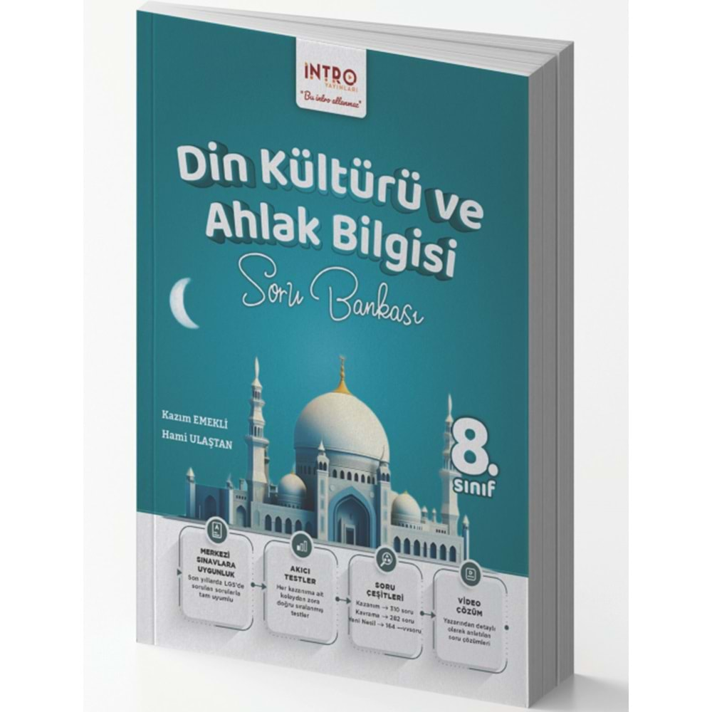 İNTRO YAYINLARI 8.SINIF DİN KÜLTÜRÜ VE AHLAK BİLGİSİ SORU BANKASI-2025