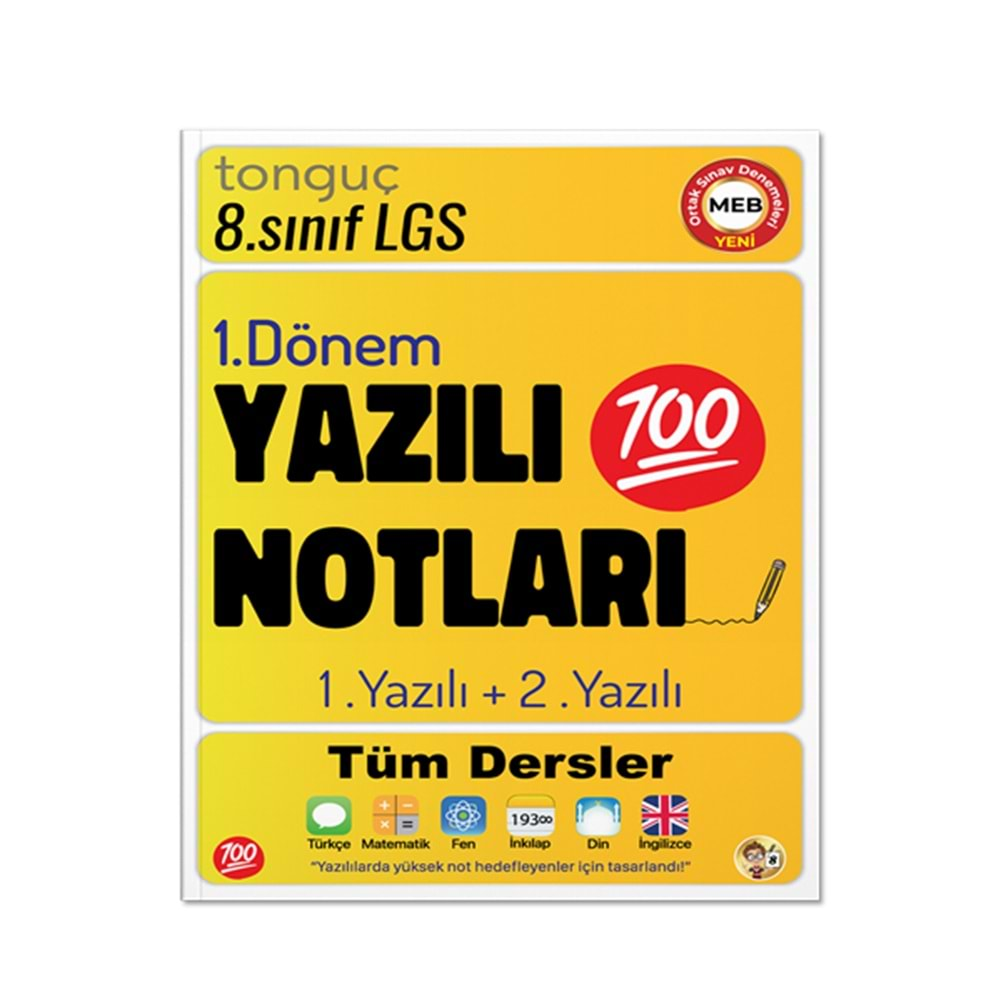 TONGUÇ 8.SINIF YAZILI NOTLARI 1.DÖNEM 1 VE 2.YAZILI