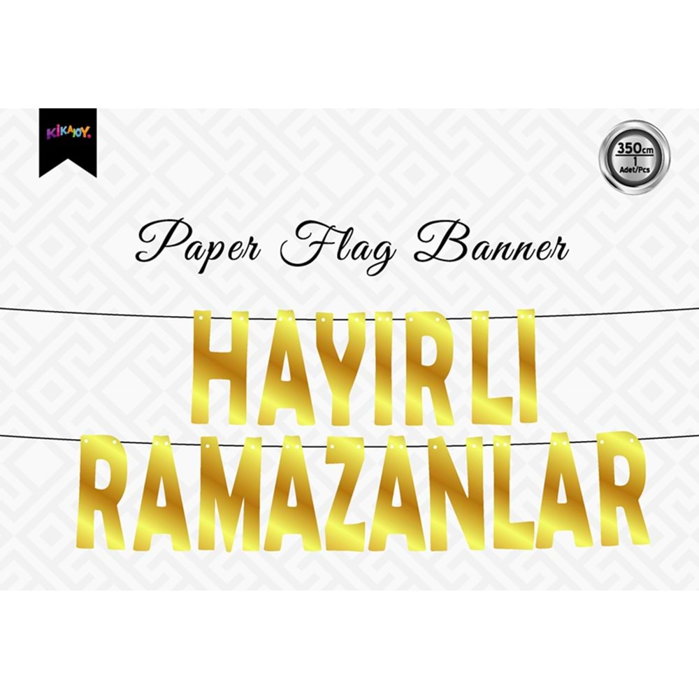 KİKA BNR90 METALİZE HARF BANNER HAYIRLI RAMAZANLAR-2006681