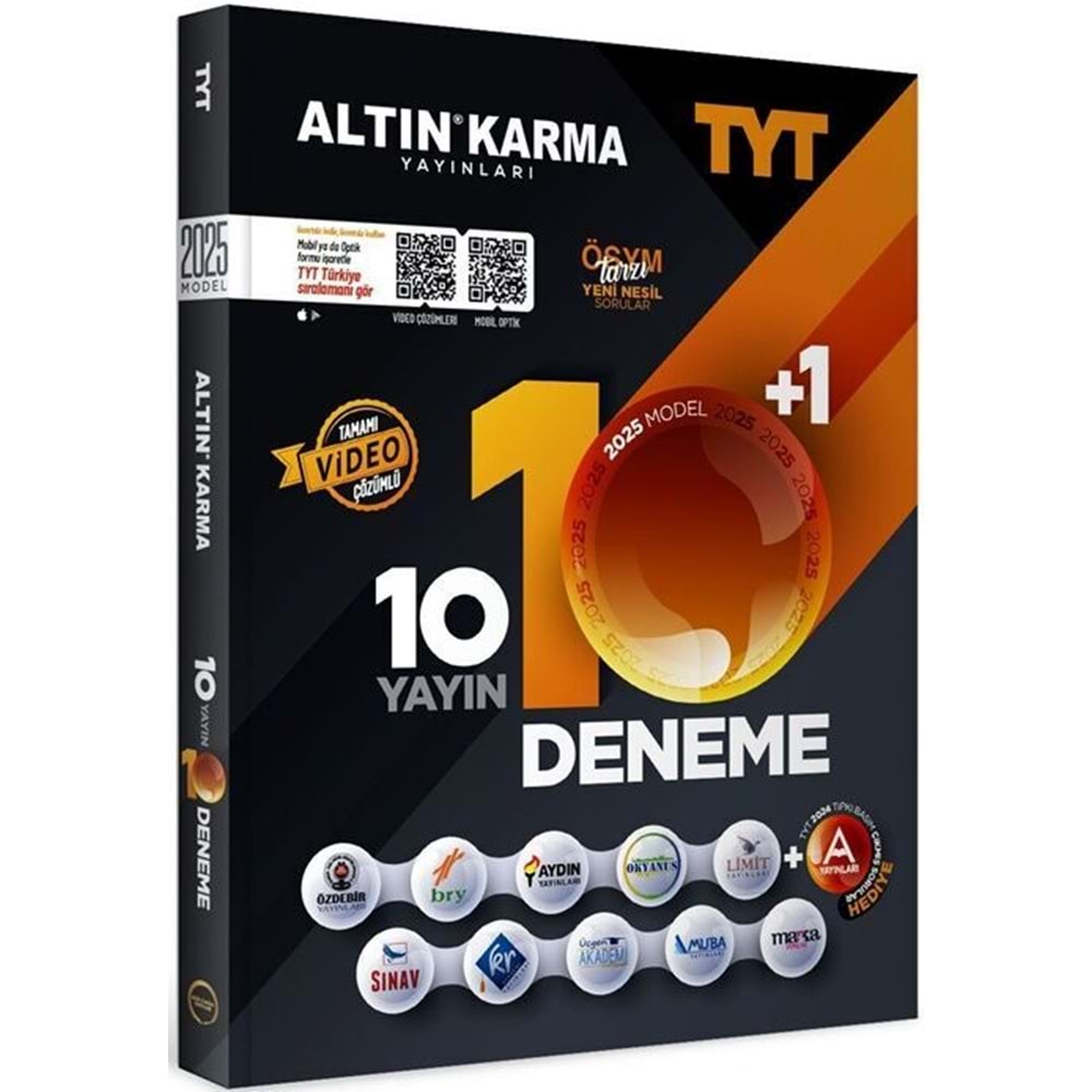 ALTIN KARMA TYT 10+1 DENEME SETİ-2025