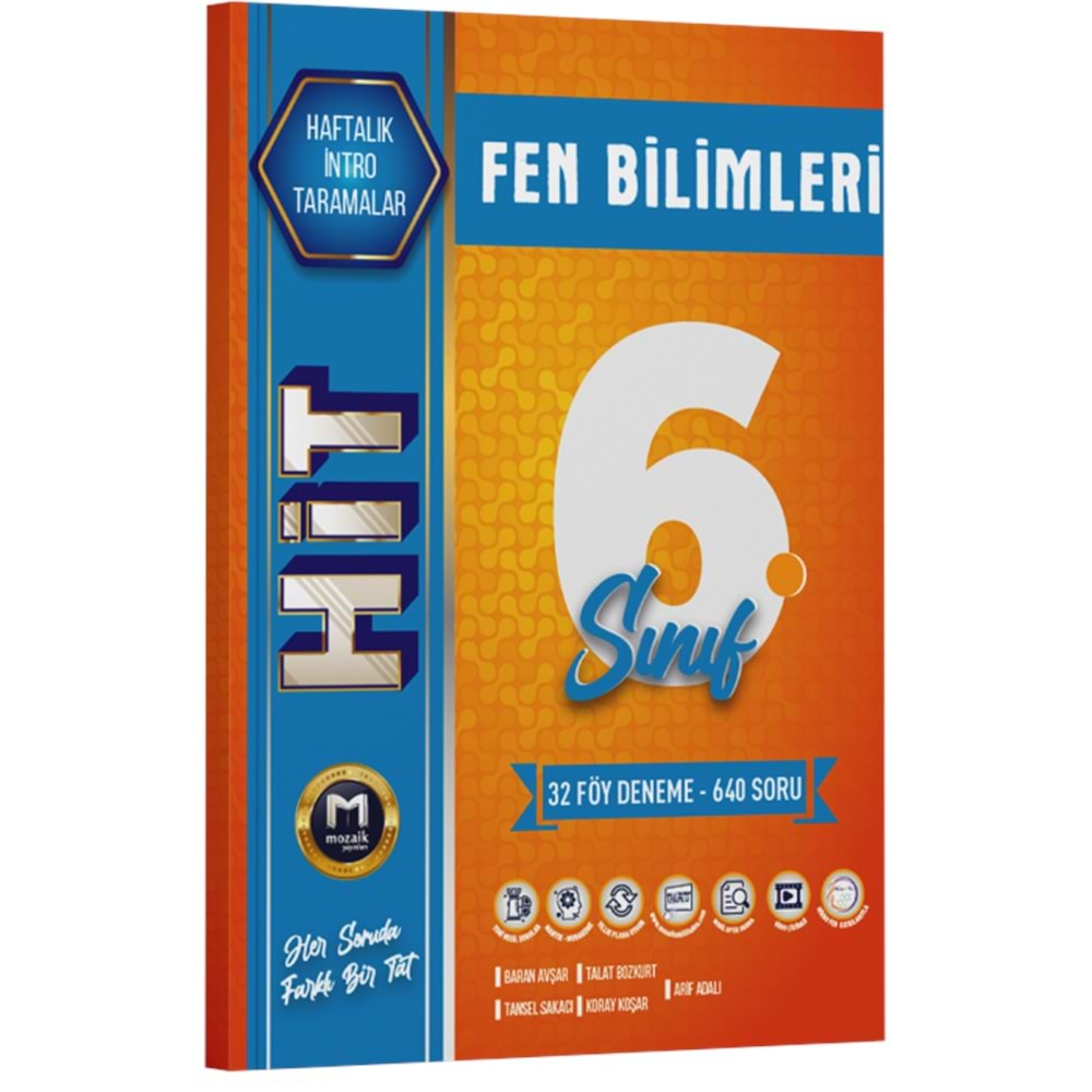 MOZAİK 6.SINIF FEN BİLİMLERİ HİT 32 DENEME-2025