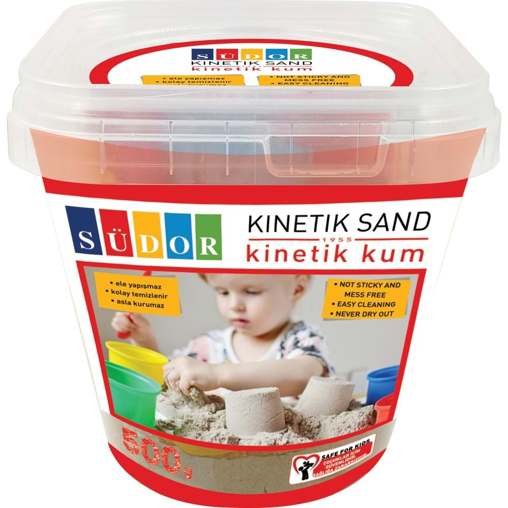 SÜDOR KİNETİK KUM RENKLİ KOVALI SARI - 500 GR-KS02-2