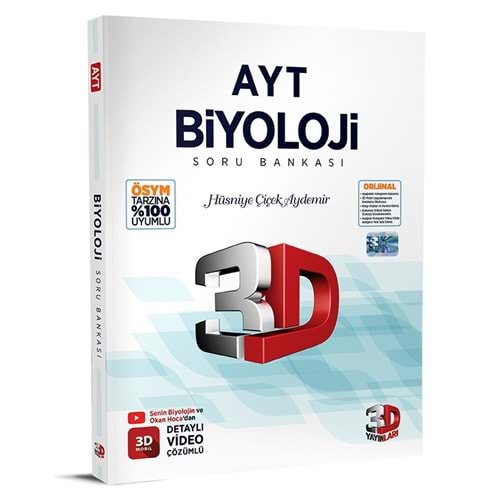 ÇÖZÜM AYT BİYOLOJİ SORU BANKASI 3D-2025