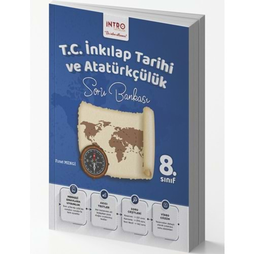 İNTRO YAYINLARI 8.SINIF T.C. İNKILAP TARİHİ VE ATATÜRKÇÜLÜK SORU BANKASI-2025